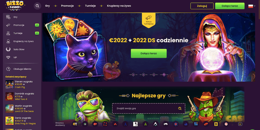 Bizzo Casino Strona główna