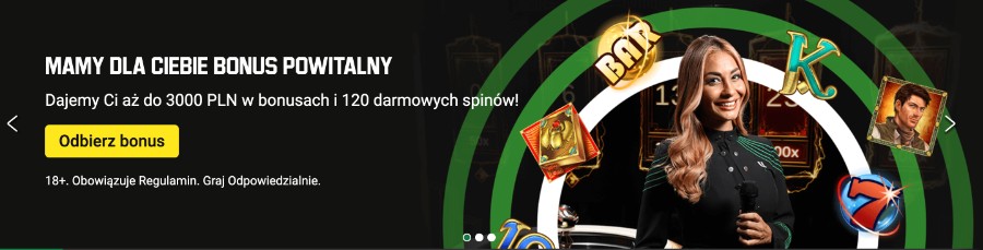 Bonus powitalny w kasynie Unibet