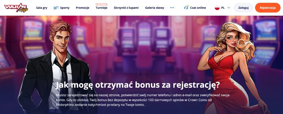 Vulkan Vegas bonus bez depozytu